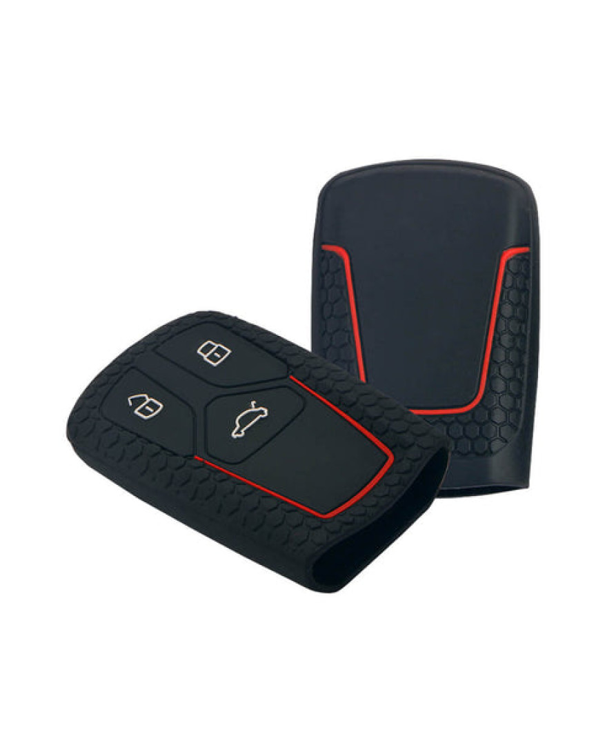 Keycare silicone key cover fit for Audi 3 button smart key (KC-47)